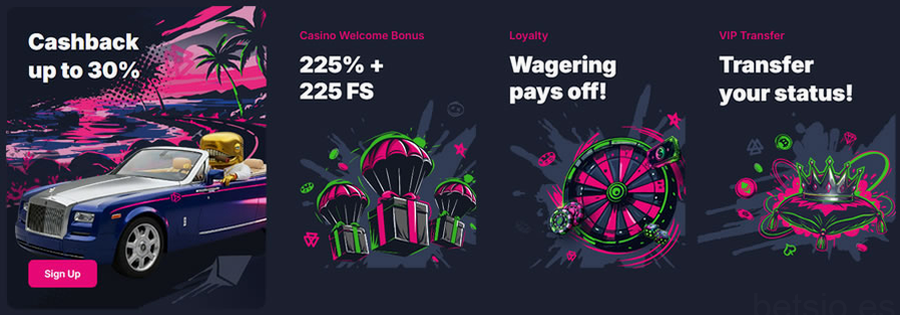 Betsio Casino Bienvenida